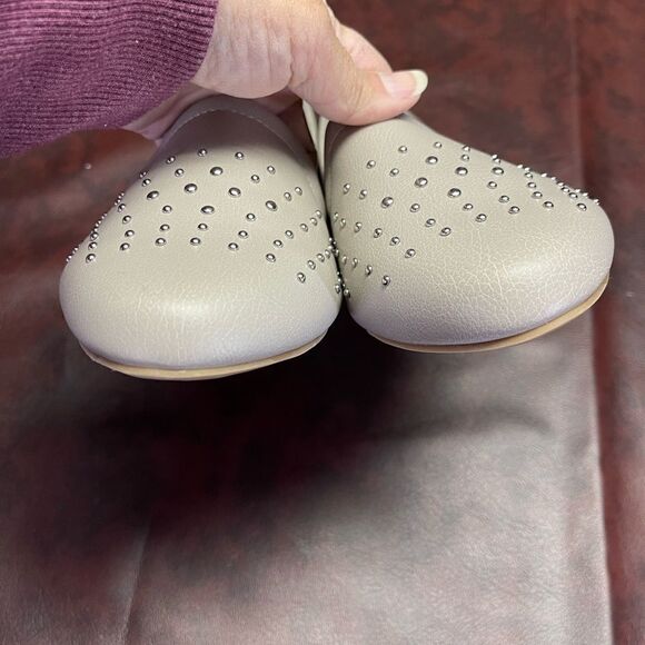 Aldo gray loafers flats with silver studs, size 11 - Picture 11 of 11